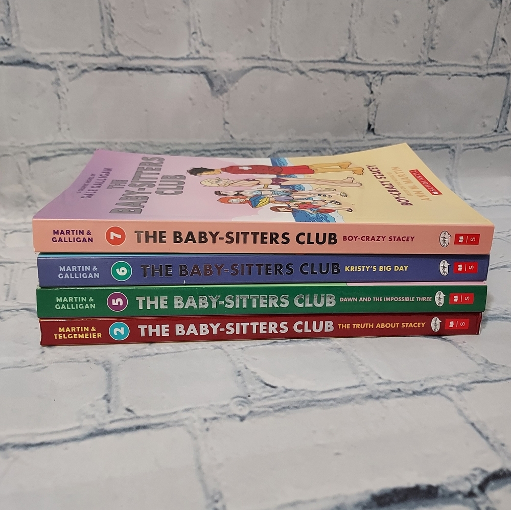 The Baby Sitters Club Book Lot 2, 5-7 Graphic The Truth About Stacey, Boy- Crazy - Picture 2 of 10